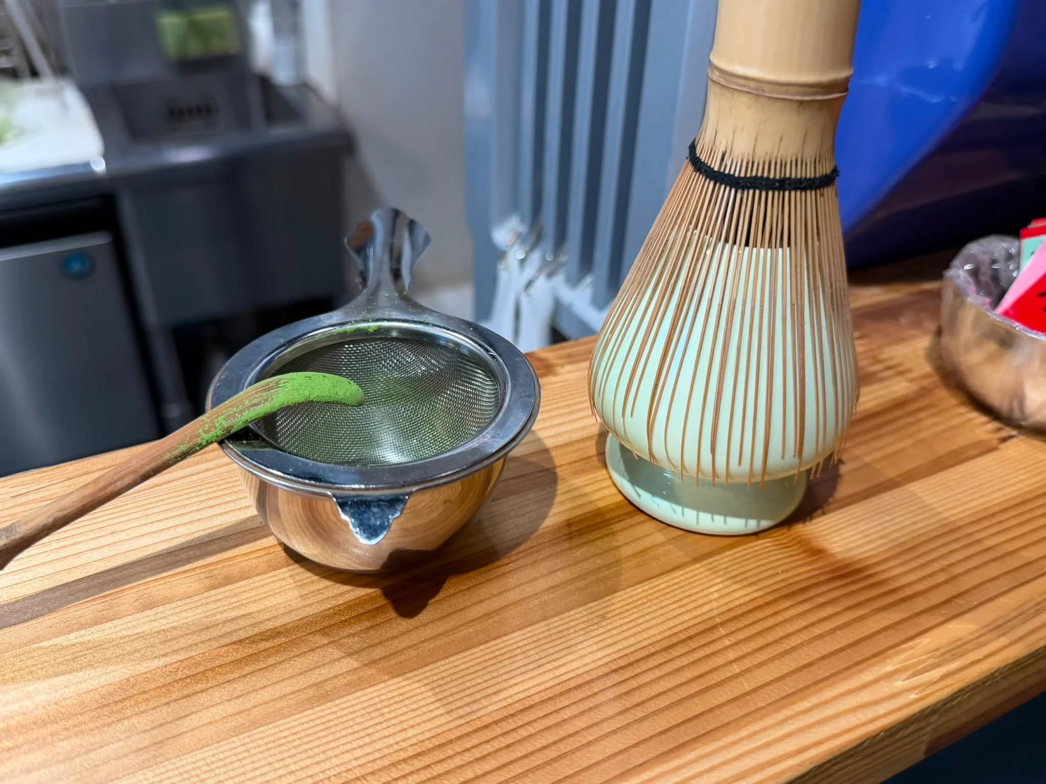 Matcha products at the sourcing partner store